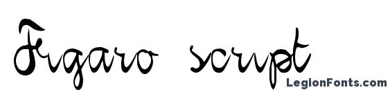 Шрифт Figaro script