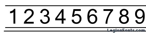 Fikey3 Font, Number Fonts