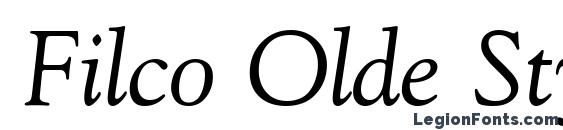 шрифт Filco Olde Style Italic, бесплатный шрифт Filco Olde Style Italic, предварительный просмотр шрифта Filco Olde Style Italic