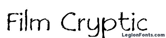 Film Cryptic Font