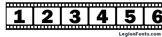 FilmStrip Font, Number Fonts