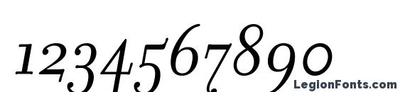 Filosofia Cyr Web Italic Font, Number Fonts