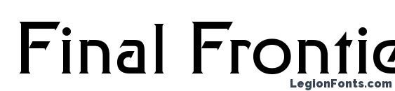 Final Frontier font, free Final Frontier font, preview Final Frontier font