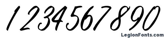 Final regular Font, Number Fonts