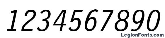 Financial oblique Font, Number Fonts