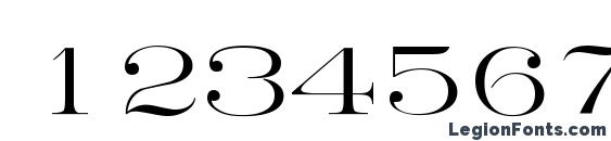 Finchley Regular DB Font, Number Fonts