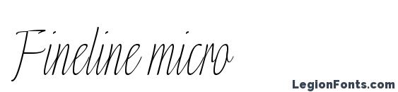 Fineline micro font, free Fineline micro font, preview Fineline micro font