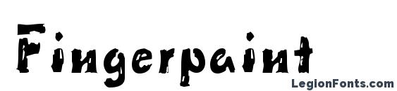 шрифт Fingerpaint, бесплатный шрифт Fingerpaint, предварительный просмотр шрифта Fingerpaint