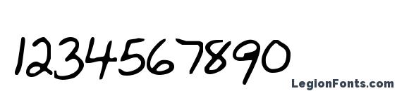 Fiona Font, Number Fonts