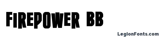 Firepower BB font, free Firepower BB font, preview Firepower BB font
