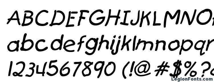 глифы шрифта FirstGrader Italic, символы шрифта FirstGrader Italic, символьная карта шрифта FirstGrader Italic, предварительный просмотр шрифта FirstGrader Italic, алфавит шрифта FirstGrader Italic, шрифт FirstGrader Italic