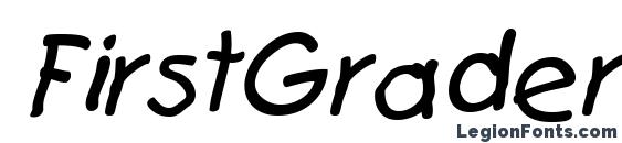 FirstGrader Italic Font