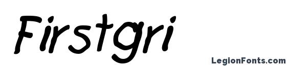Firstgri font, free Firstgri font, preview Firstgri font
