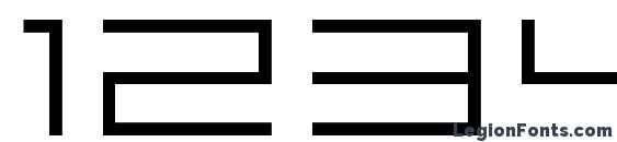Fisk bitmap nr2 Font, Number Fonts