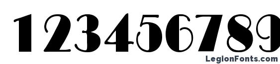 Fitzgerald Regular Font, Number Fonts