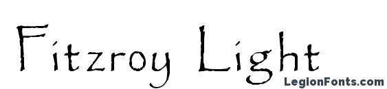шрифт Fitzroy Light, бесплатный шрифт Fitzroy Light, предварительный просмотр шрифта Fitzroy Light