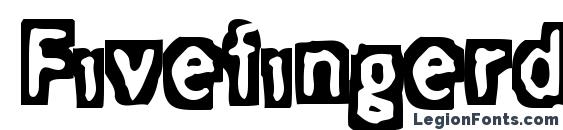 шрифт Fivefingerdiscount, бесплатный шрифт Fivefingerdiscount, предварительный просмотр шрифта Fivefingerdiscount