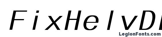 FixHelvDL Bold Italic Font