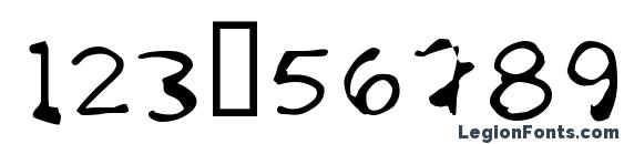 FKR StarLife SemiBold Font, Number Fonts