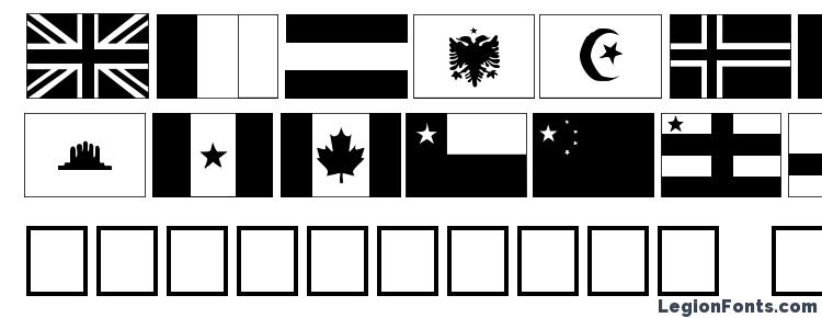 glyphs Flags font, сharacters Flags font, symbols Flags font, character map Flags font, preview Flags font, abc Flags font, Flags font