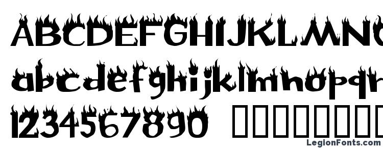 glyphs Flame font, сharacters Flame font, symbols Flame font, character map Flame font, preview Flame font, abc Flame font, Flame font