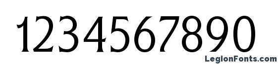 Flare Light Gothic Font, Number Fonts