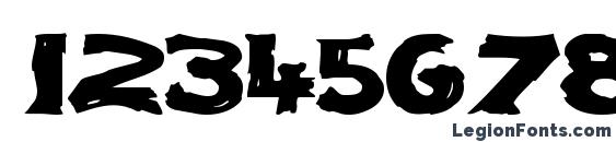 Flatbrush36 regular ttext Font, Number Fonts