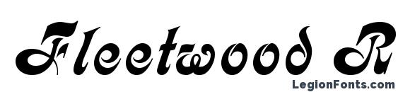 Fleetwood Regular Font