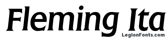 Fleming Italic font, free Fleming Italic font, preview Fleming Italic font
