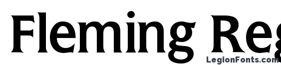 Fleming Regular font, free Fleming Regular font, preview Fleming Regular font