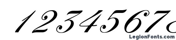 FleurishScript Regular Font, Number Fonts