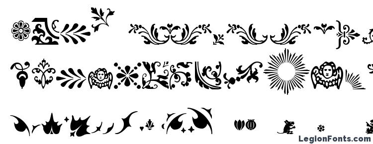 glyphs Fleurons font, сharacters Fleurons font, symbols Fleurons font, character map Fleurons font, preview Fleurons font, abc Fleurons font, Fleurons font