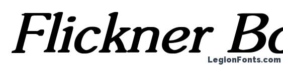 Flickner Bold Italic font, free Flickner Bold Italic font, preview Flickner Bold Italic font