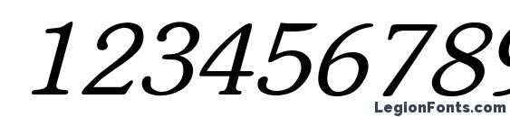 Flickner Italic Font, Number Fonts
