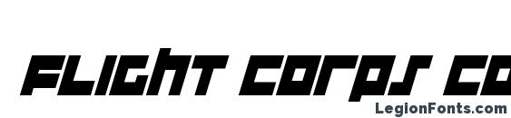 Flight Corps Condensed Italic Font