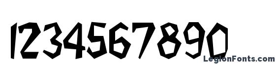 Flintstone Regular Font, Number Fonts