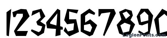 Flintstone Font, Number Fonts