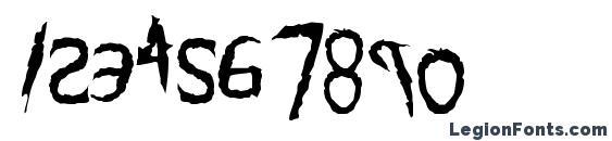 Flogged Font, Number Fonts