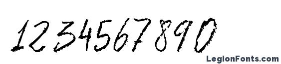 Floja script Font, Number Fonts
