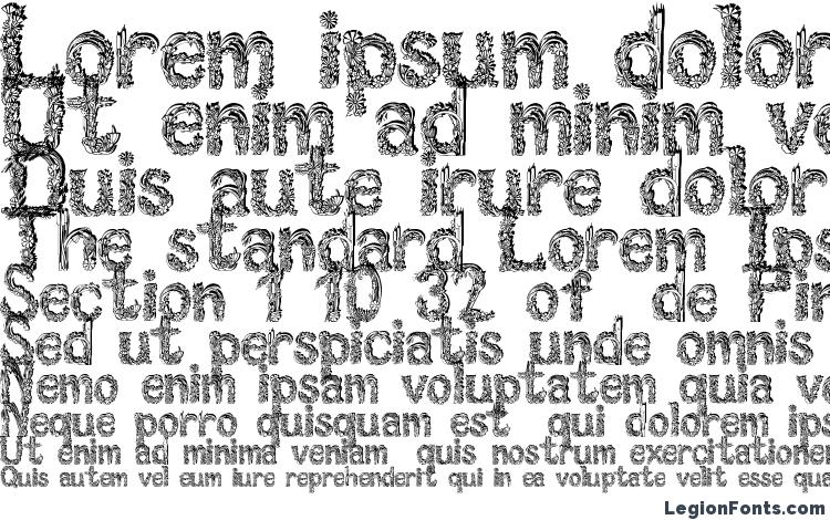specimens Florabet font, sample Florabet font, an example of writing Florabet font, review Florabet font, preview Florabet font, Florabet font