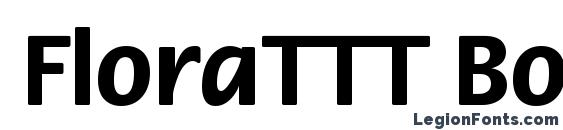 Шрифт FloraTTT Bold