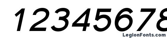 Florencesans Bold Italic Font, Number Fonts