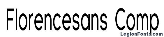 Шрифт Florencesans Comp