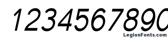 Florencesans Cond Italic Font, Number Fonts