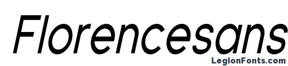 Florencesans Cond Italic Font