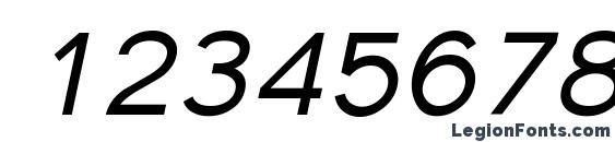 Florencesans Italic Font, Number Fonts