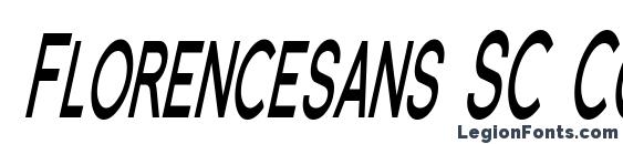 Florencesans SC Comp Bold Italic Font