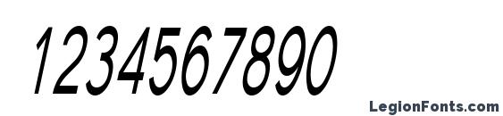 Florencesans SC Comp Italic Font, Number Fonts