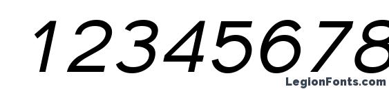 Florencesans SC Italic Font, Number Fonts