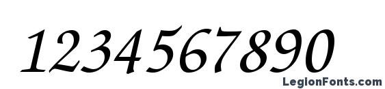 FlorenceScript Regular Font, Number Fonts